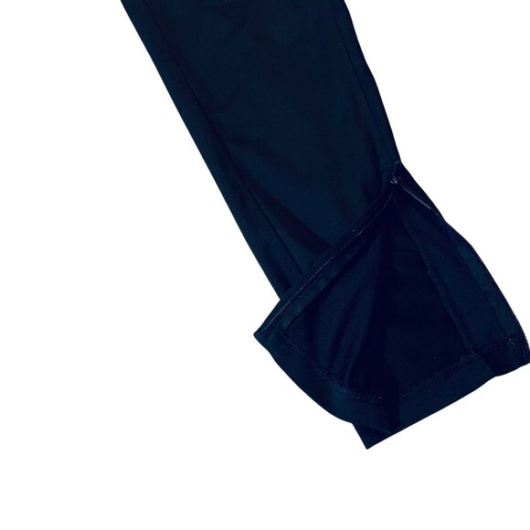 Black Drawstring Waist Mens Pants With Elastic Band Athletic Works Gym - Picture 2 of 9